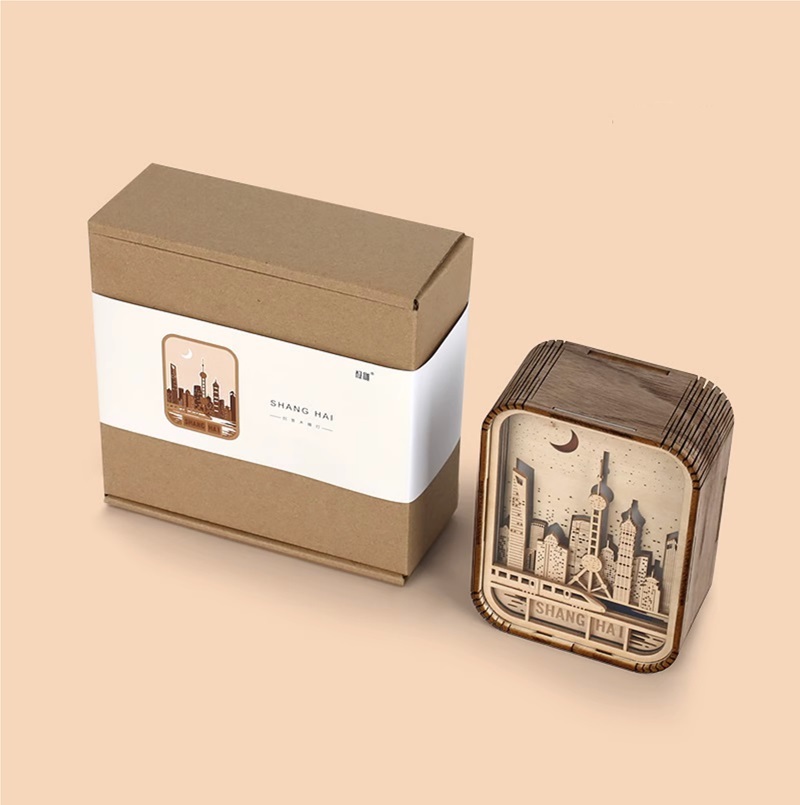 city landmark wood engraving