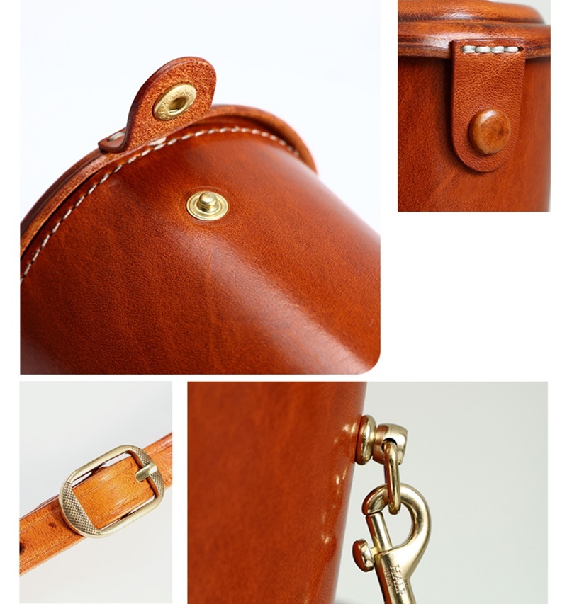 Leather Bottle Carrier Bag