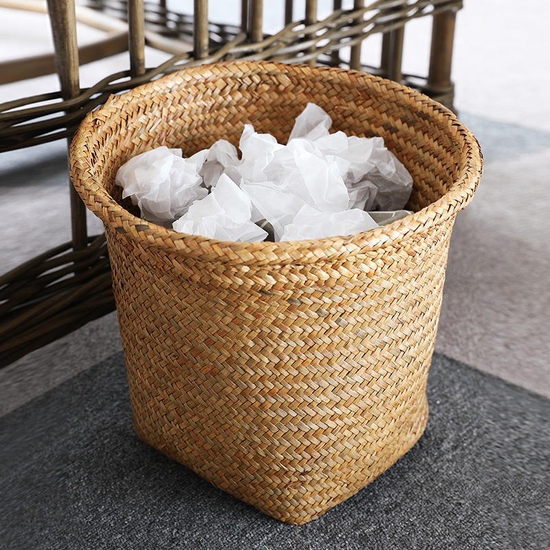 natural rattan storage basket