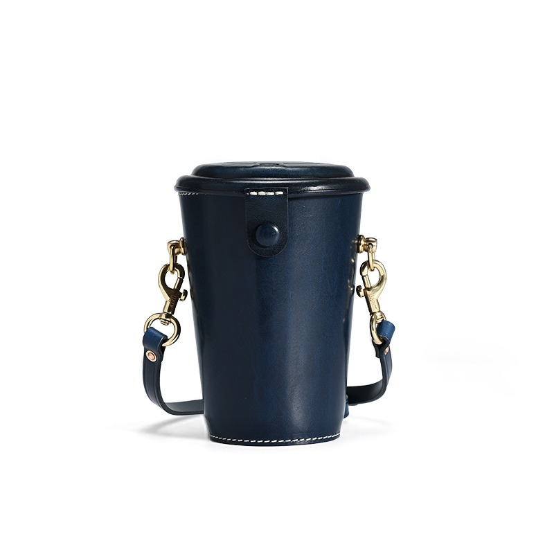 Leather Bottle Carrier Bag