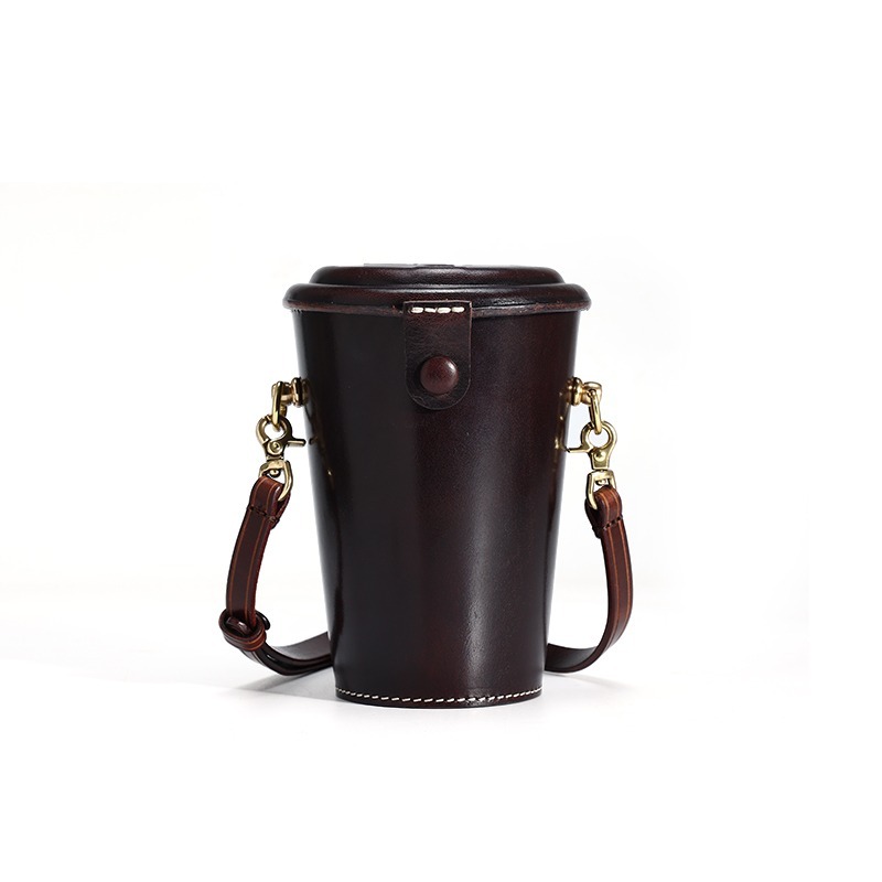 Leather Bottle Carrier Bag