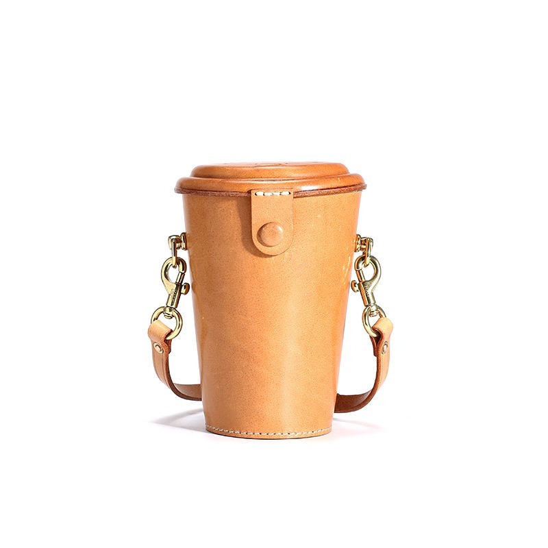 Leather Bottle Carrier Bag