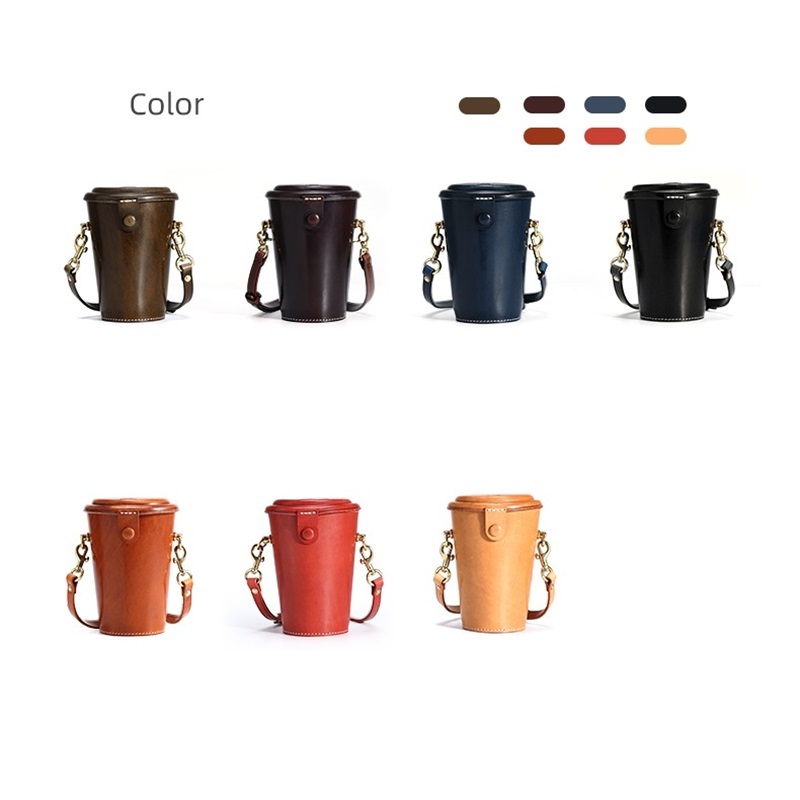 Leather Bottle Carrier Bag