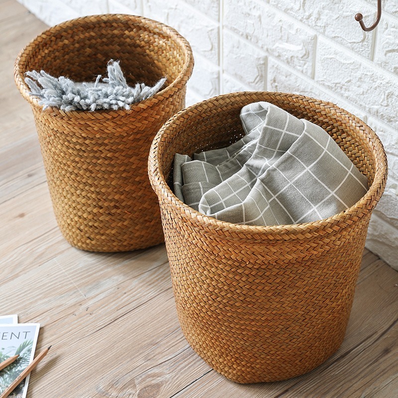 natural rattan storage basket