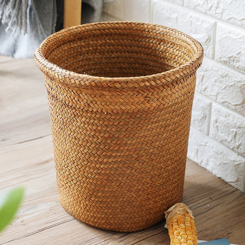 natural rattan storage basket