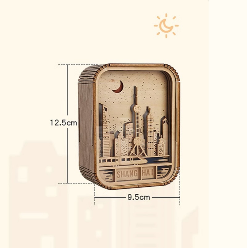 city landmark wood engraving