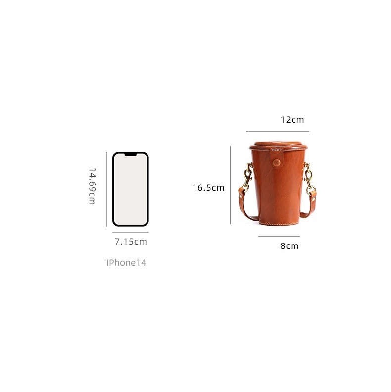 Leather Bottle Carrier Bag