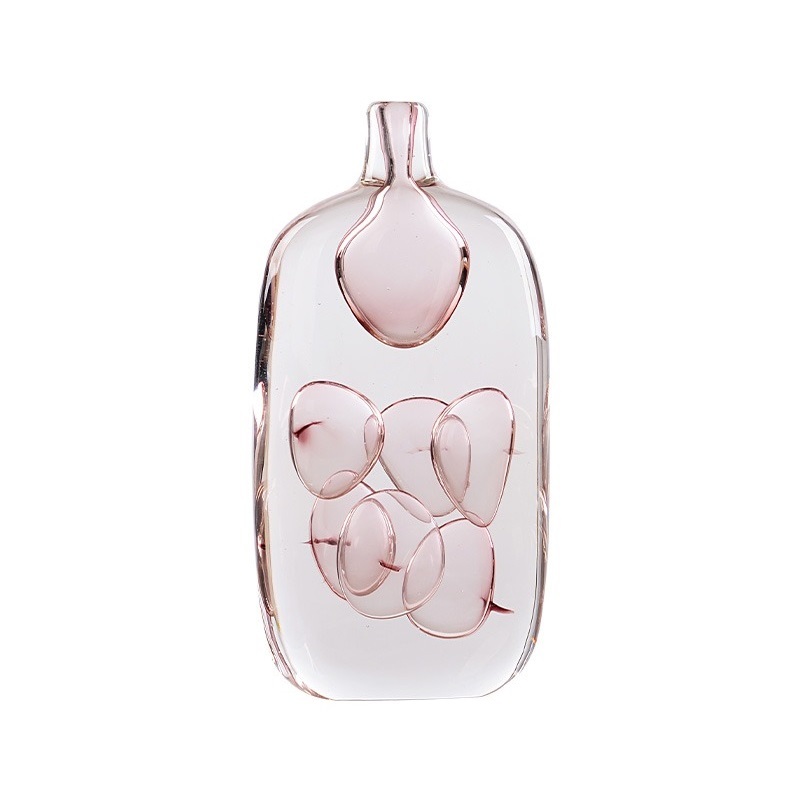Luxury glazed glass vase