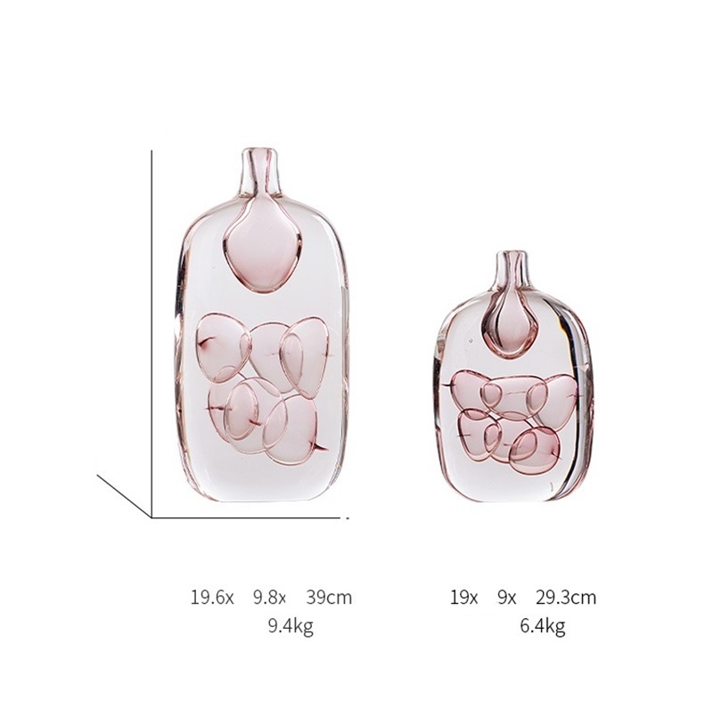 Luxury glazed glass vase