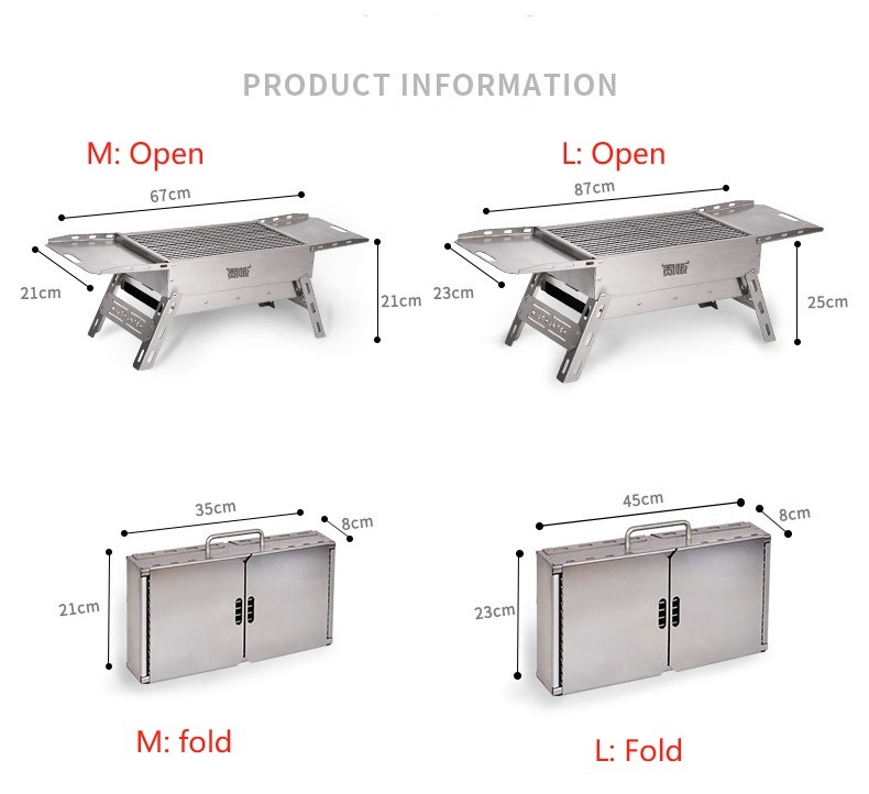 foldable BBQ oven
