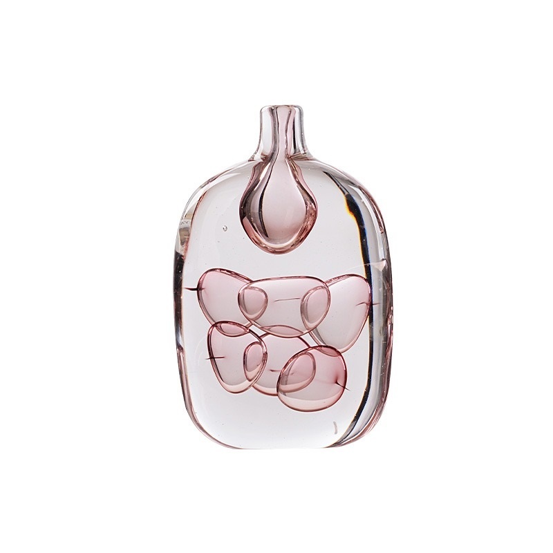 Luxury glazed glass vase