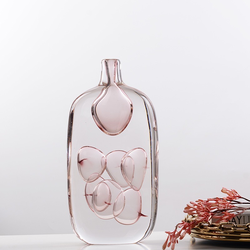 Luxury glazed glass vase