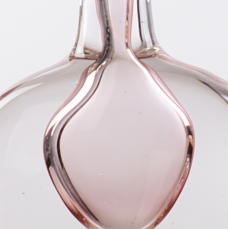 Luxury glazed glass vase