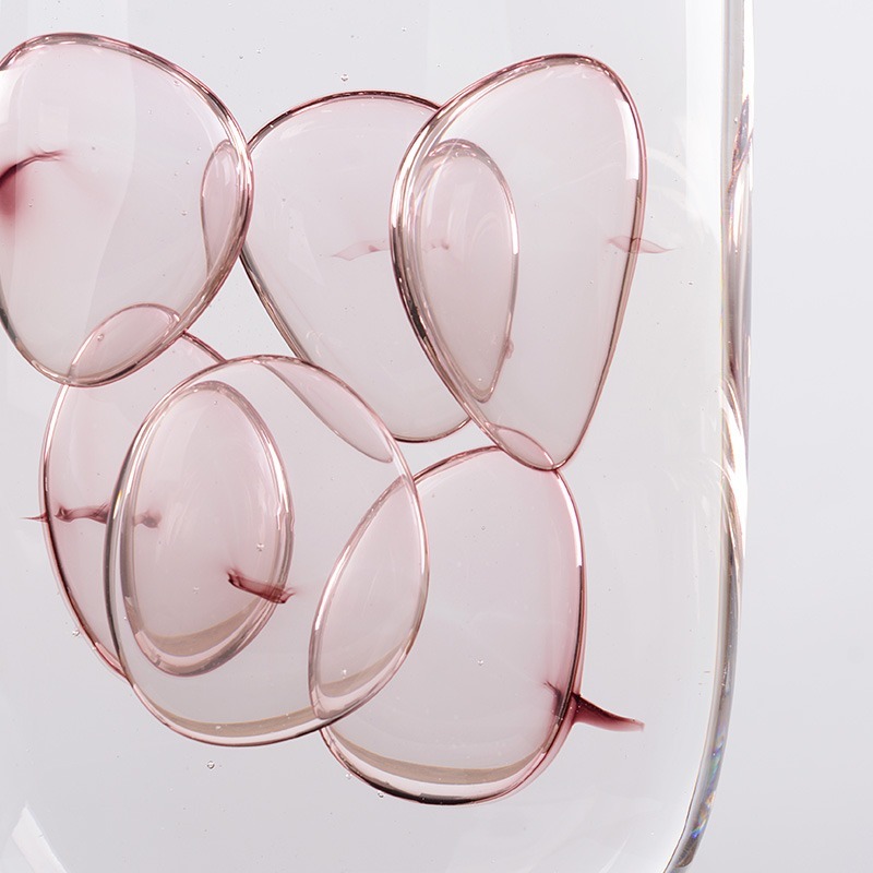 Luxury glazed glass vase