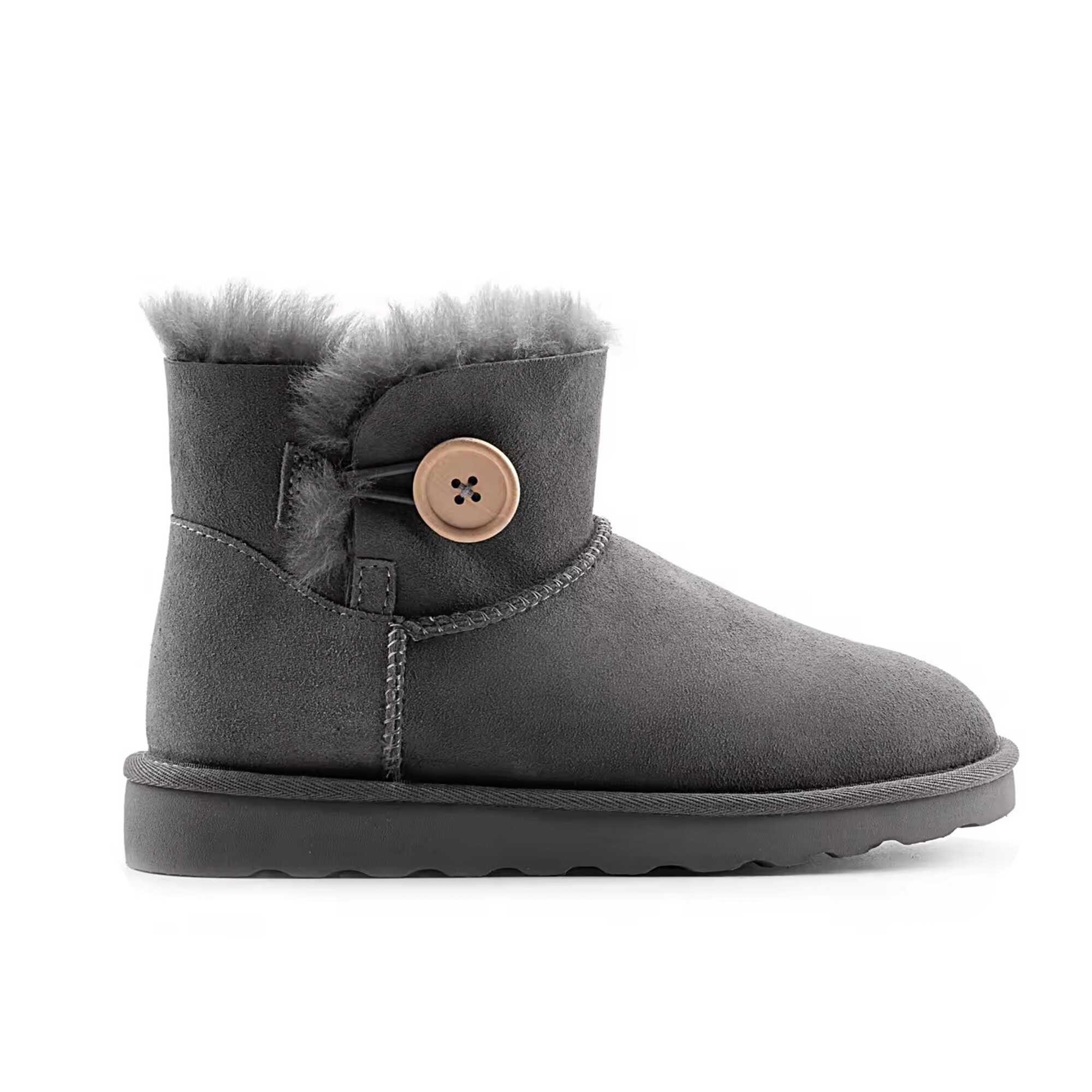 Single button snow boots