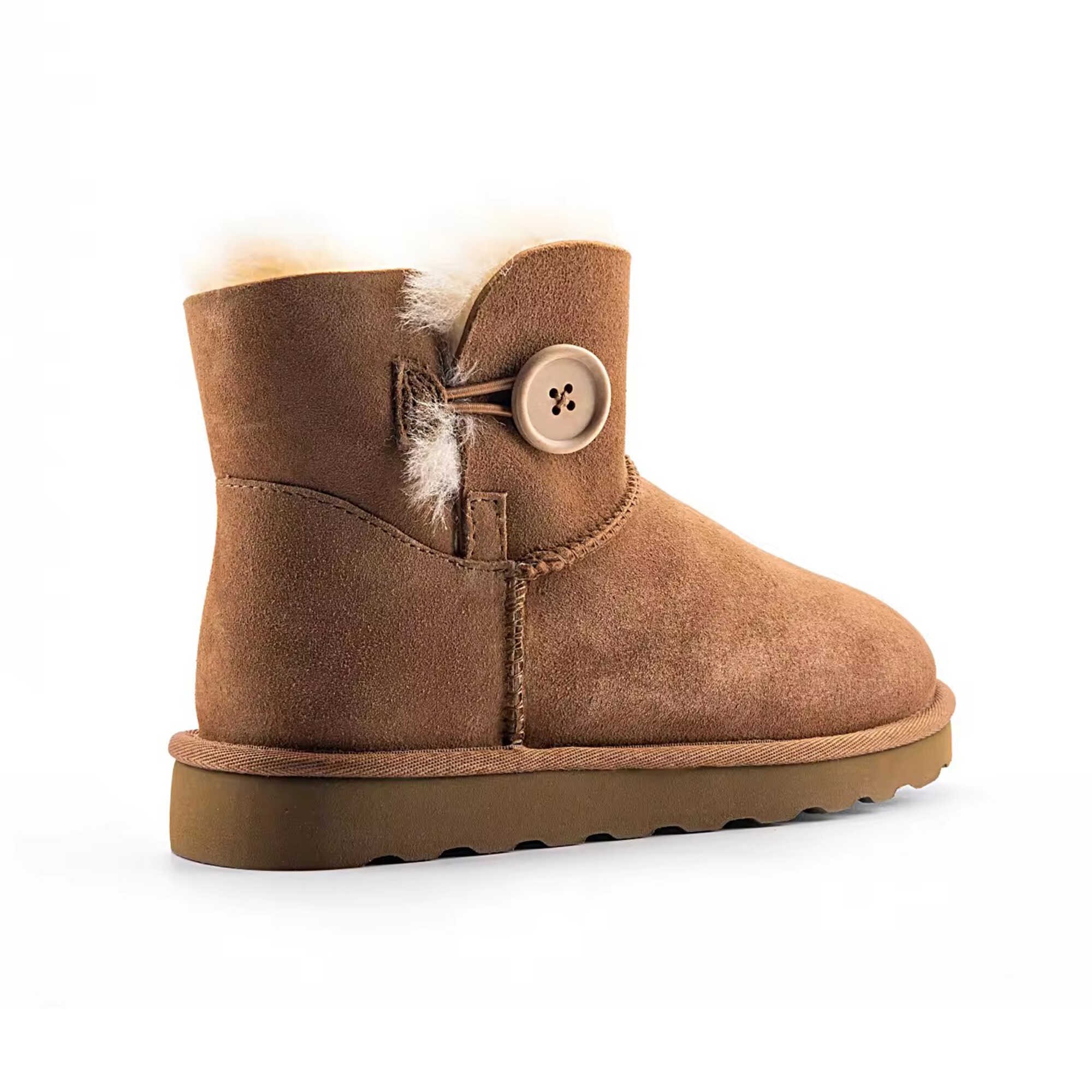 Single button snow boots