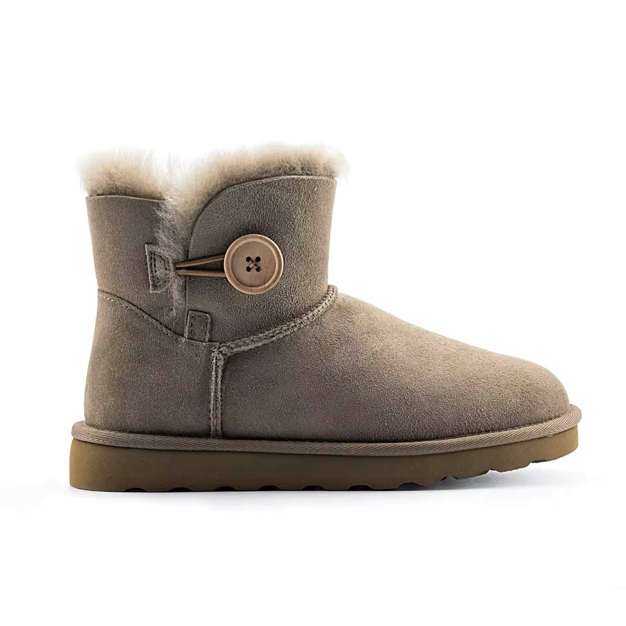 Single button snow boots