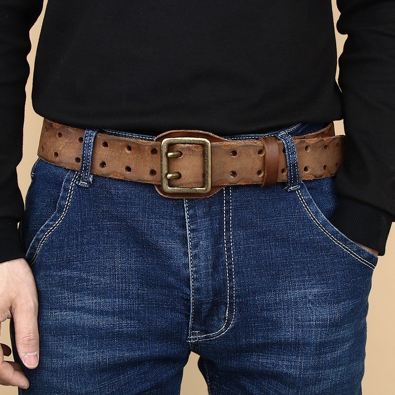 vintage casual leather belt