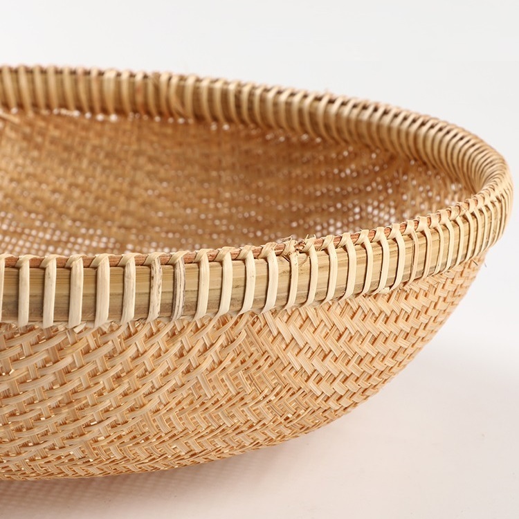 handmade bamboo food basket