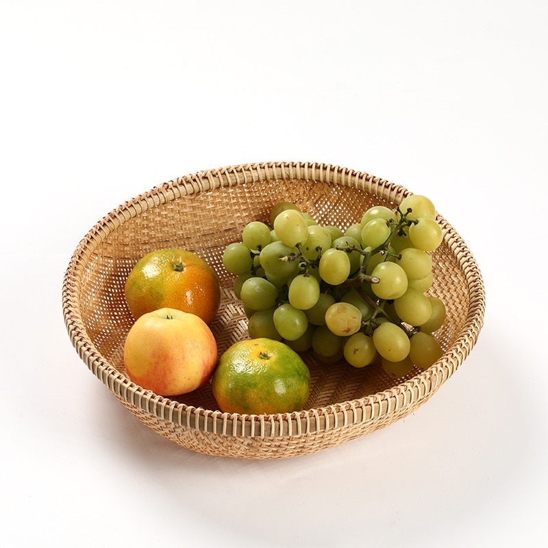 handmade bamboo food basket