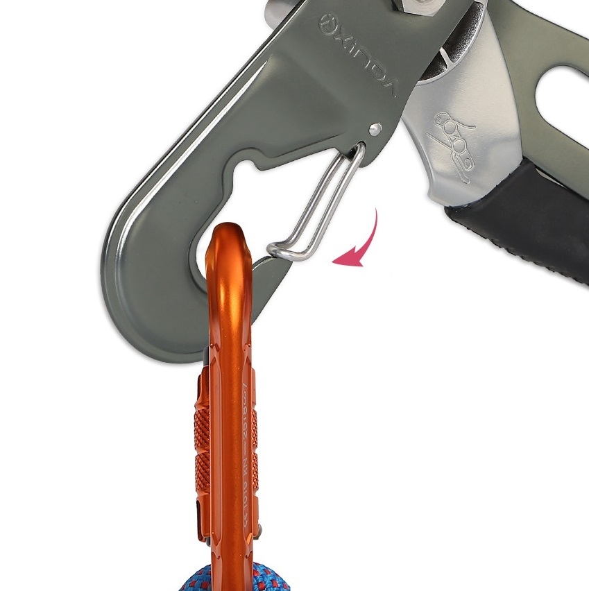 Self-Braking Double Stop Descender