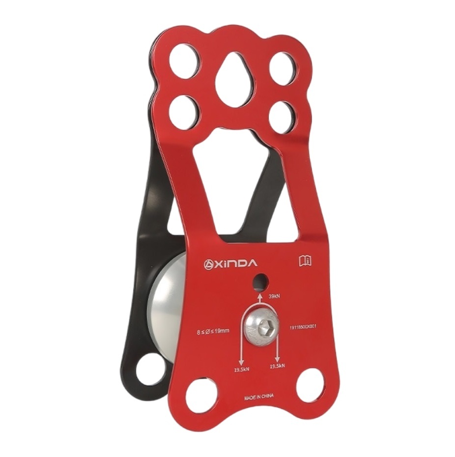 Crossing knotted pulley