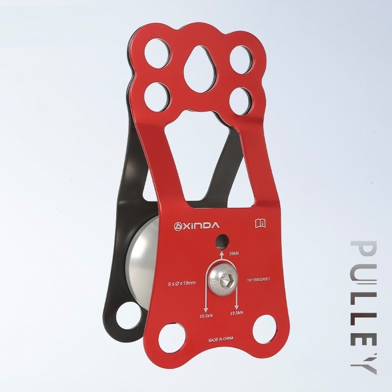 Crossing knotted pulley