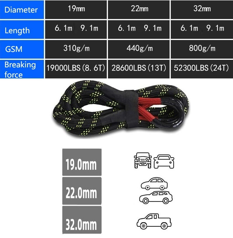 Recovery Rope Tow Strap
