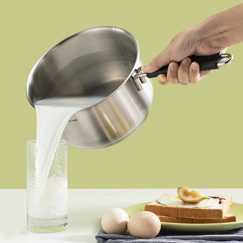 Stainless steel milk pot