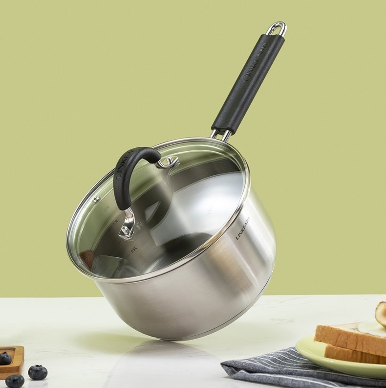 Stainless steel milk pot