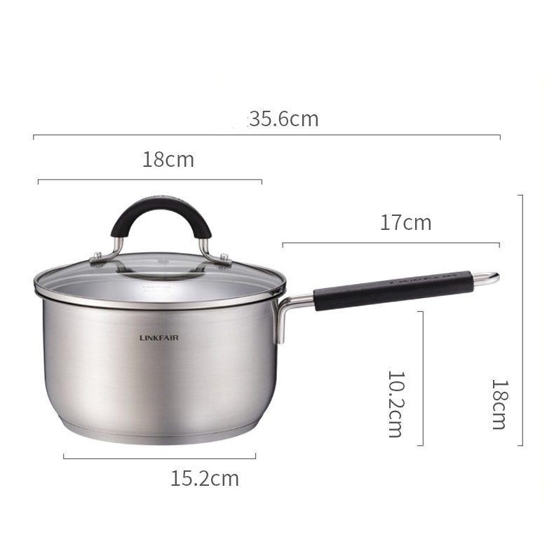 Stainless steel milk pot