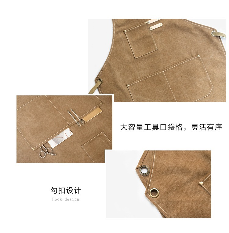 Custom luxury hotel restaruant apron