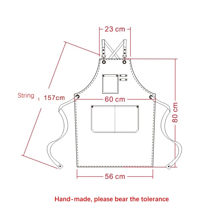 Custom luxury hotel restaruant apron