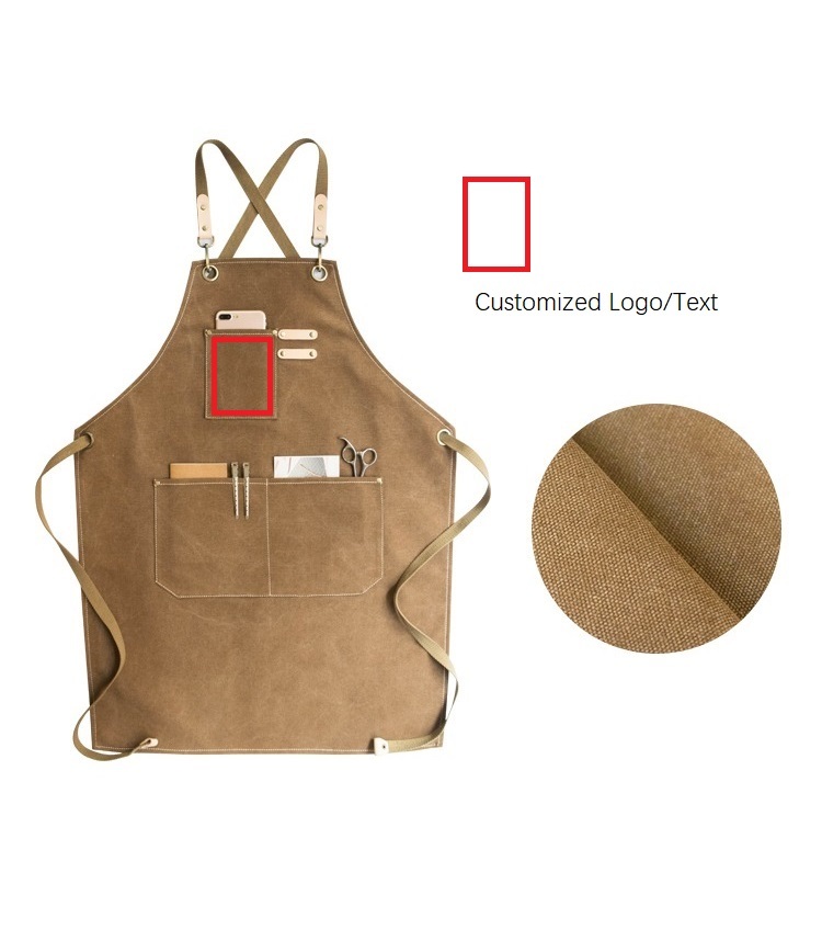 Custom luxury hotel restaruant apron