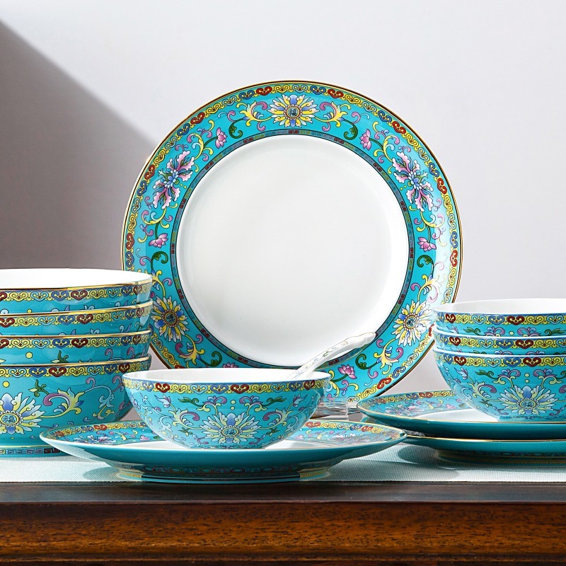 High-end porcelain dinnerware