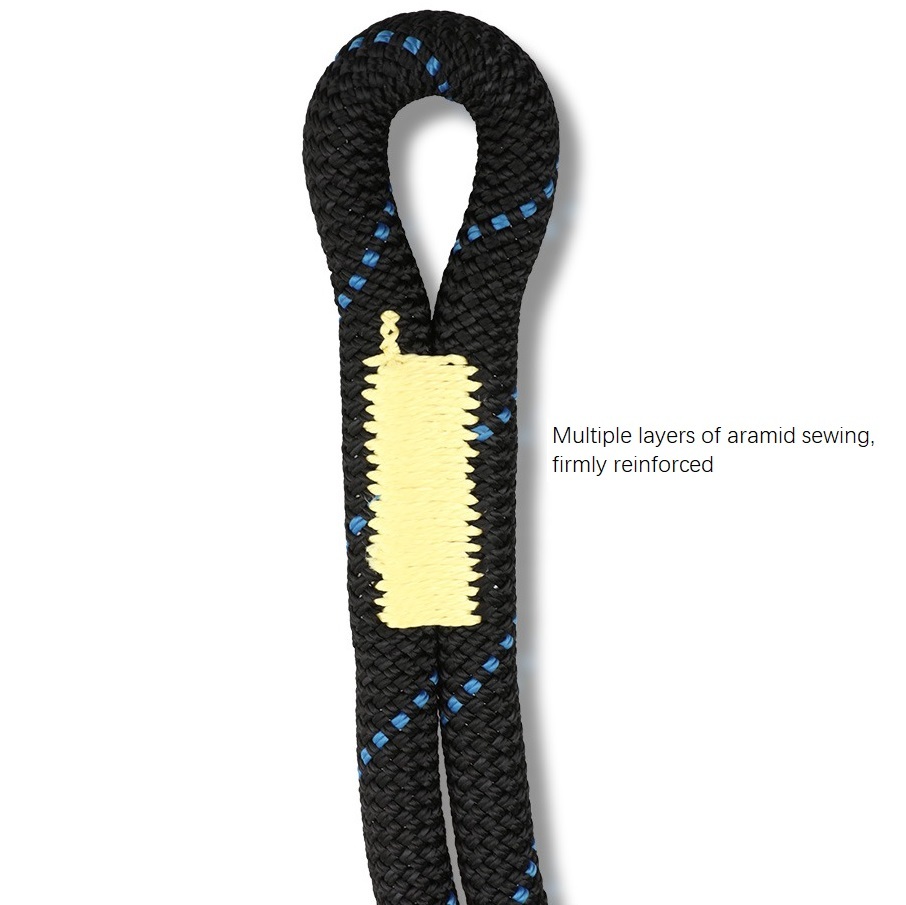 Adjustable dynamic climbing rope