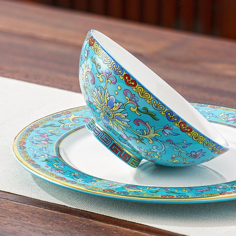 High-end porcelain dinnerware