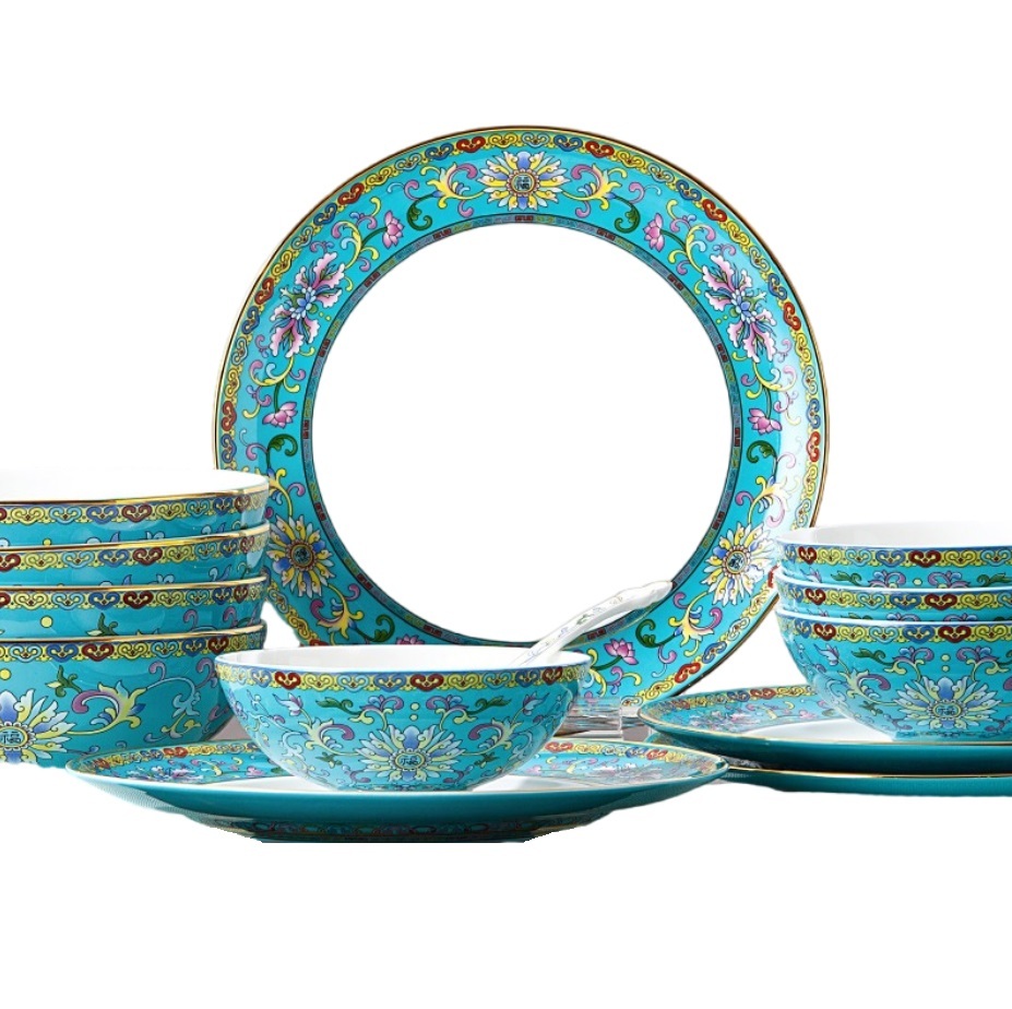 High-end porcelain dinnerware