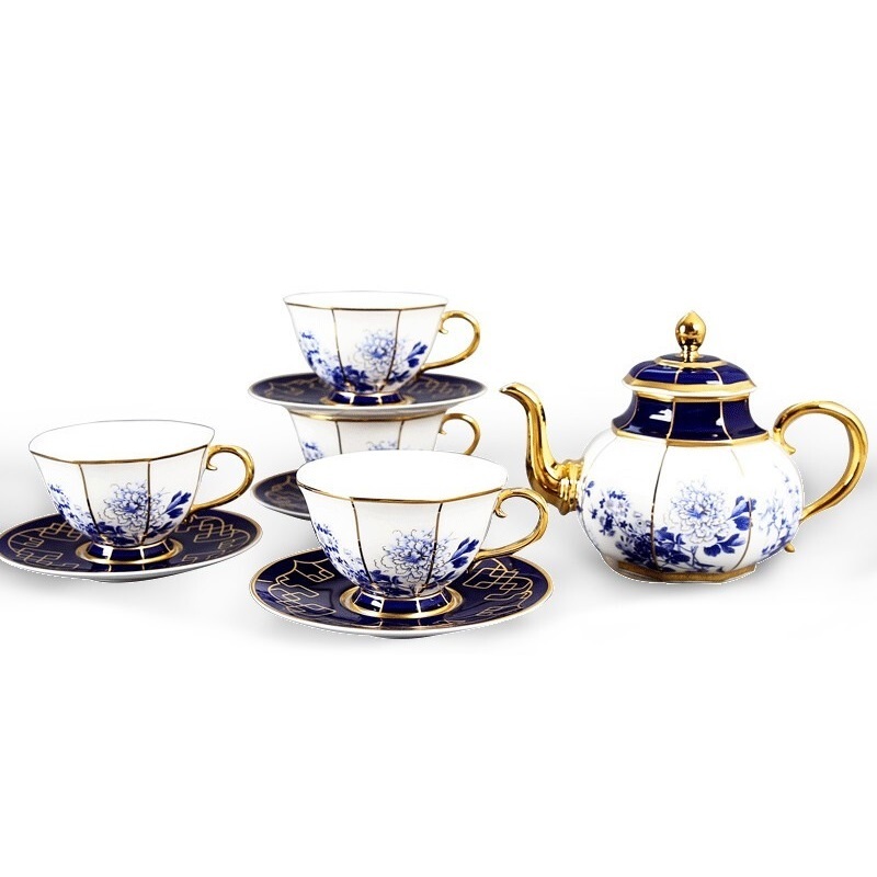 luxury hand painting coffee cup