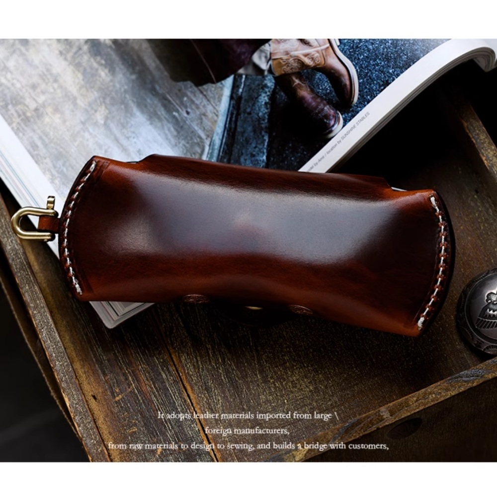 Leather glasses case