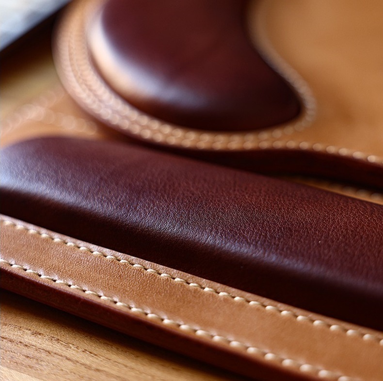 Leather mousepad wrist rest