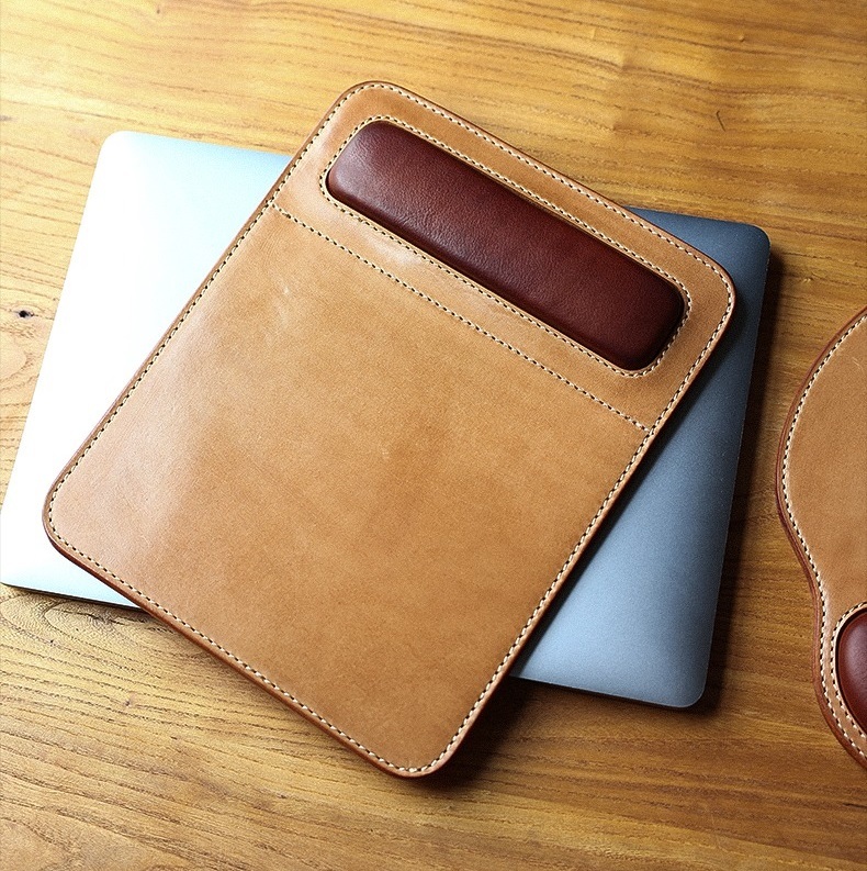 Leather mousepad wrist rest
