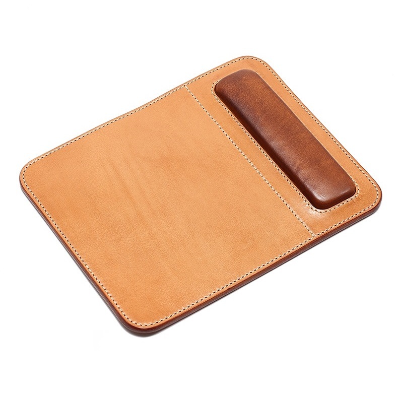 Leather mousepad wrist rest