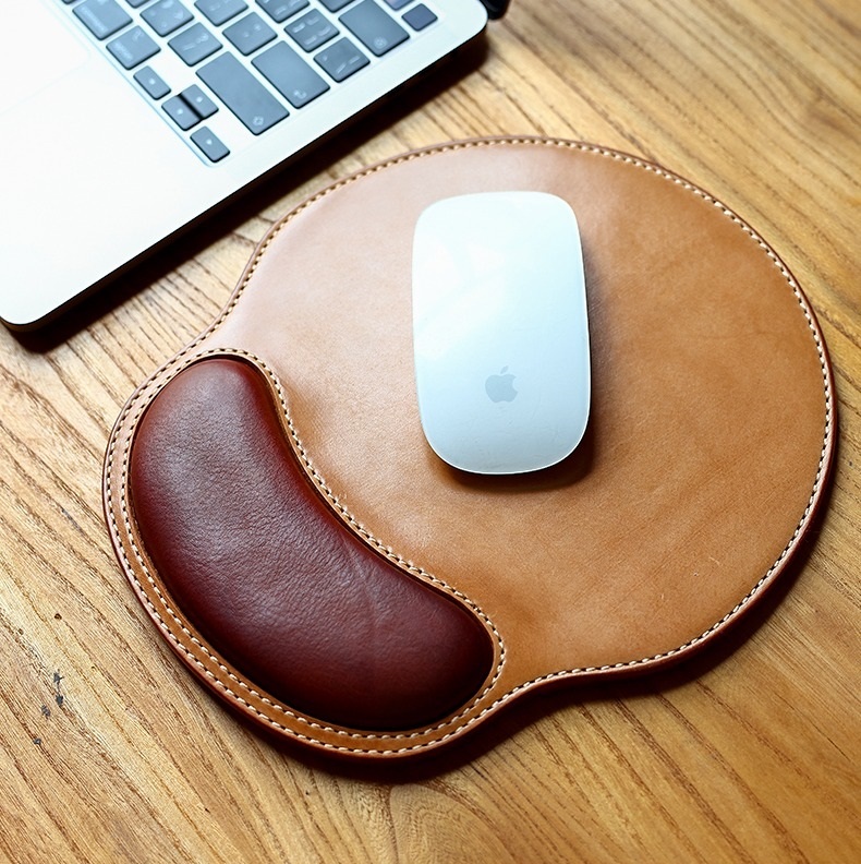 Leather mousepad wrist rest