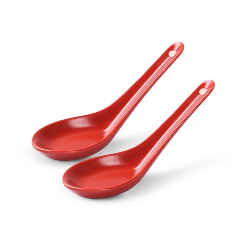 Porcelain soup spoon