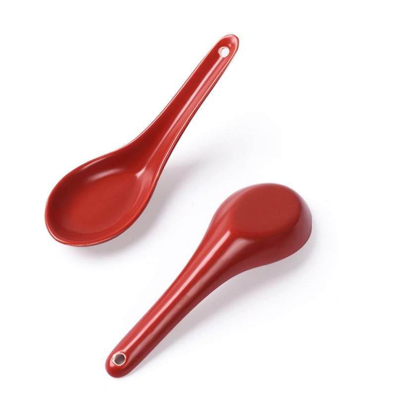 Porcelain soup spoon