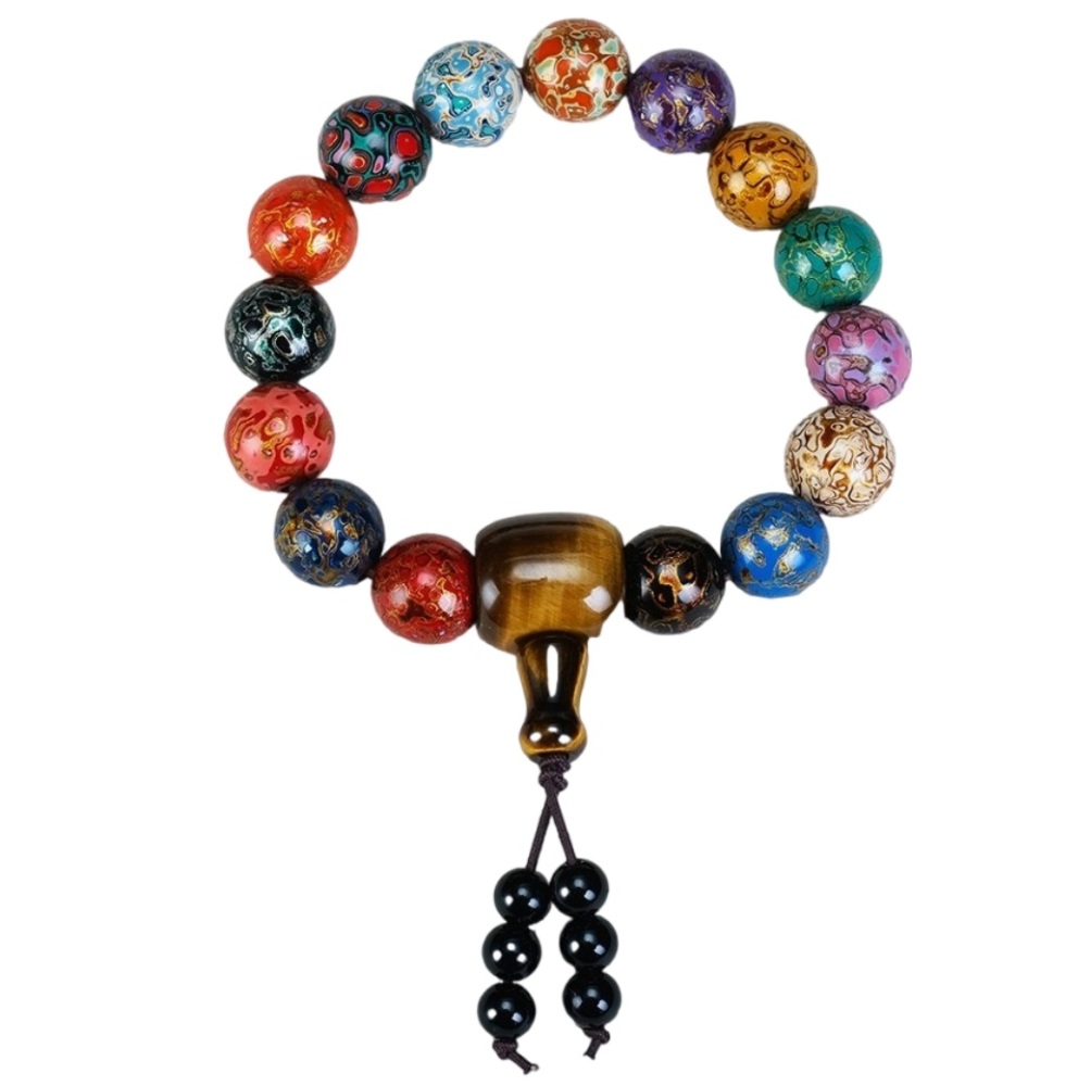 Lacquer beads bracelets