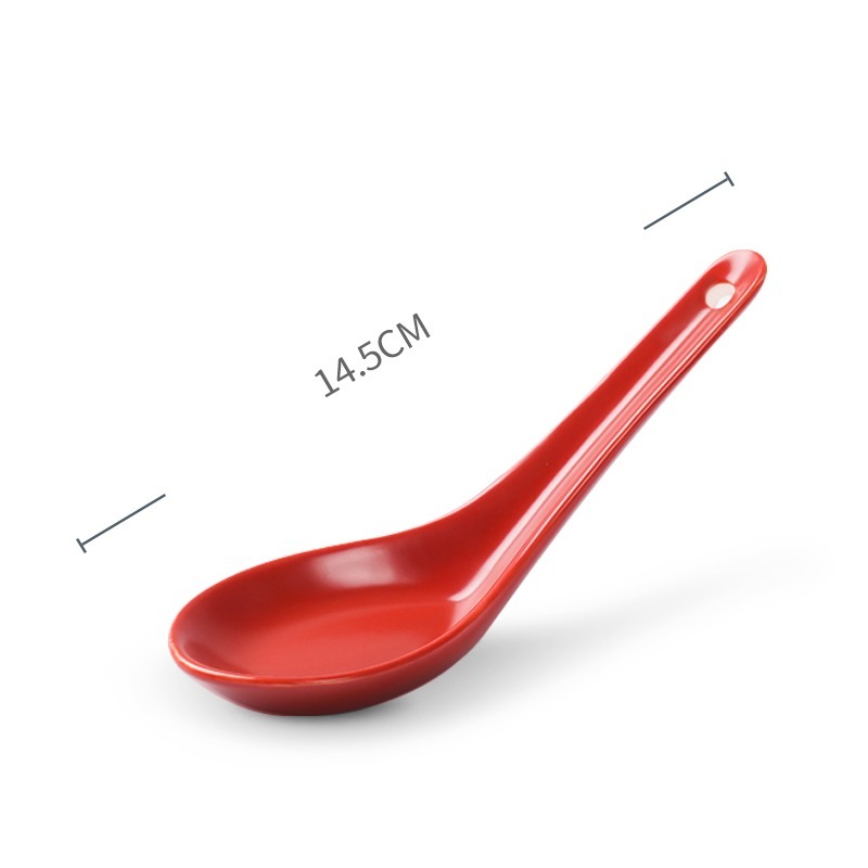 Porcelain soup spoon
