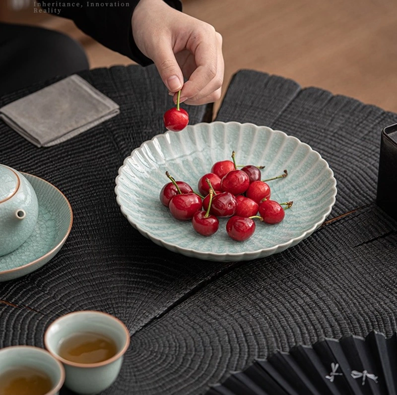 Highend banquet ceramic fruit bowl