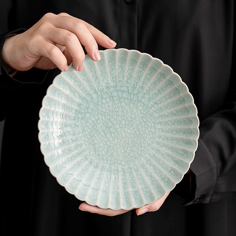 High-end banquet ceramic fruit bowl